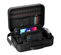 ProCase Large Case for Nintendo Switch 2 2025, Hard Carrying Travel Bag with Shoulder Strap and 24 Game Card Slots, Portable Storage Box Holder for Switch 2 Dock Console Joy-Con and Accessories