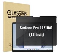 ProCase Microsoft Surface Pro 11/10/ 9 13 inch Privacy Screen Protector, Anti-Spy Tempered Glass Ultra Thin Tinted Screen Film Guard for 13.0 inch Surface Pro 11/10/ 9 2024 2022 Release