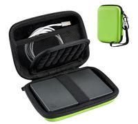 ProCase Portable External Hard Drive Case 2.5 Inch, for HDD SSD My Passport Seagate Backup Western Digital WD Elements Toshiba Hitachi Samsung T9 Canvio Basics 500G 1TB 2TB 3TB 4TB -Green