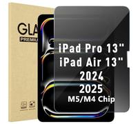 ProCase Privacy Screen Protector for iPad Pro 13" M5/M4 and iPad Air 13" | Anti-Spy Tempered Glass Film for iPad Pro 13" M5 2025/M4 2024 and iPad Air 13" 2024