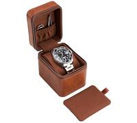 ProCase Single Watch Travel Case for Men, Portable Watch Holder -Brown