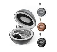 ProCase Single Watch Travel Case with Carabiner Clip, EVA Hard Shell | Rigid Watch Travel Box & Organizer Fits Luxury Watches and Smartwatches Up to 50mm for Travel, Outdoor & Gym - Gray
