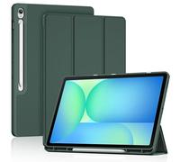 ProCase Slim Case for Galaxy Tab S10 FE Plus 5G 13.1" Built-in S Pen Holder, Hybrid Cover with Soft TPU Back for Galaxy Tab S10 FE+ 2025 (SM-X620/ X626/ X626B), Supports Auto Wake/Sleep -Mgreen