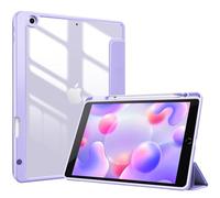 ProCase Slim Case for iPad 10.2" 9th/8th/7th Gen, Pen Holder -Purple | Ultra-Thin Hard Shell Protective Cover with Pencil Holder for iPad 10.2" 9th/8th/7th Gen 2021/2020/2019