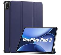ProCase Slim Case for OnePlus Pad 3 13.2 inch 2025, Compatible with OnePlus Stylo 2 Stylus, Stand Hard Shell Cover, Foldable PU Leather Tablet Case -Blue