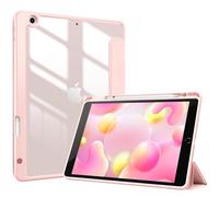 ProCase Slim Cover Case for iPad 9th Gen 2021/ 8th Gen 2020/ 7th Gen 2019 iPad 10.2 Case, Smart Hard Shell Protective Case with Pencil Holder for 10.2-inch iPad 9/8/7 Generation -Pink