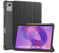 ProCase Smart Case for 2025 Lenovo Idea Tab Plus 12.1 Inch/Tab K12, Slim Light Cover Trifold Stand Hard Shell Folio Smart Protective Case for Idea Tab Plus/Tab K12 12.1" with Pen Holder -Black