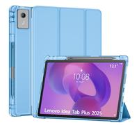 ProCase Smart Case for 2025 Lenovo Idea Tab Plus / K12 12.1 Inch, Slim Light Cover Trifold Stand Hard Shell Folio Smart Protective Case for Idea Tab Plus / K12 12.1" with Pen Holder -Blue