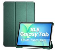 ProCase Smart Case for Galaxy Tab S10 Lite/S10 FE/S9 FE 10.9 Inch with S Pen Holder, Slim Trifold Stand Folio Hard Back Shell Protective Cover for 10.9" Galaxy Tab S10 Lite/S10 FE/S9 FE -Mgreen
