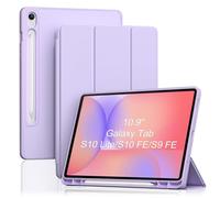 ProCase Smart Case for Galaxy Tab S10 Lite/S10 FE/S9 FE 10.9-Inch with S Pen Holder, Trifold Stand Folio Cover with Soft TPU Back for 10.9" Galaxy Tab S10 Lite/S10 FE/S9 FE -Lightpurple