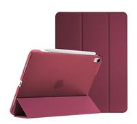 ProCase Smart Case for iPad Air 11-inch M4 (2026, 8th Gen) / M3 (2025) / M2 (2024) & 10.9 Inch iPad Air 5th (2022) & 4th (2020) - Protective Hard Back Cover with Auto Sleep/Wake - Wine