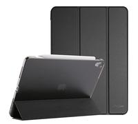 ProCase for iPad Air 5th Generation 2022 / iPad Air 4th Generation 2020, 10.9 Inch Slim Stand Hard Back Shell Smart Cover [Support Pencil 2 Charging] -Black
