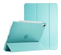 ProCase Smart Case for iPad Air 11-inch M4 (2026, 8th Gen) / M3 (2025) / M2 (2024) & 10.9 Inch iPad Air 5th (2022) & 4th (2020) - Protective Hard Back Cover with Auto Sleep/Wake - Aqua