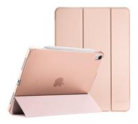 ProCase Smart Case for iPad Air 11-inch M4 (2026, 8th Gen) / M3 (2025) / M2 (2024) & 10.9 Inch iPad Air 5th (2022) & 4th (2020) - Protective Hard Back Cover with Auto Sleep/Wake - Rosegold