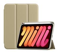 ProCase Smart Case for iPad mini 7 A17 Pro 2024/iPad Mini 6 2021 8.3 Inch, iPad mini 7th/6th Gen Case, Hard Back Cover with Pencil Holder for iPad mini 8.3" 7th Gen A2995 / 6th Gen A2567 -Starlight