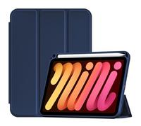 ProCase Smart Case for iPad mini 7 A17 Pro 2024/iPad Mini 6 2021 8.3 Inch, iPad mini 7th/6th Gen Case, Hard Back Cover with Pencil Holder for iPad mini 8.3" 7th Gen A2995 / 6th Gen A2567 -Navy
