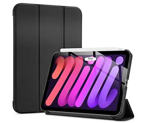 ProCase Smart Case for iPad Mini 7 (A17 Pro 2024)/ Mini 6 2021 8.3 Inch, Hard Back Cover for iPad Mini 7th/6th Generation A2995/A2996/A2993/A2567/A2568/A2569 -Black
