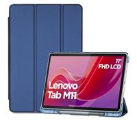 ProCase Smart Case for Lenovo Tab M11/Tab K11 LTE 11" 2024 TB330FU with Pen Holder, Slim Stand Tri-Fold Hard Shell Protective Tablet Cover Translucent Back Case Support Auto Wake/Sleep -Navy