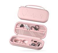 ProCase Stethoscope Case for 3M Littmann Classic III & Cardiology IV, Hard Protective Carrying Bag Fits MDF, ADC, Omron Stethoscopes, Medical Storage Organizer for Nurses & Nursing Students -Pink