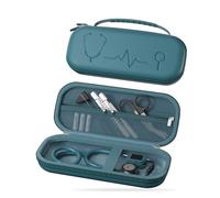 ProCase Stethoscope Case for 3M Littmann Classic III & Cardiology IV, Hard Protective Carrying Bag Fits MDF, ADC, Omron Stethoscopes, Medical Storage Organizer for Nurses & Nursing Students -Teal