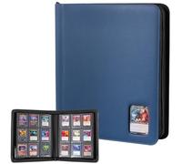 ProCase Top Loader Binder for Cards; Holds 324 Toploaders with 9 Pockets, Toploader Storage for Trading Cards or Sports Cards, Compatible with TCG, MTG in 3"x4" Toploaders -Navy