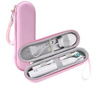 ProCase Travel Case for Oral-B Philips/Oral-B Pro Smartseries/IO Serie Sonicare Protective Clean Electric Toothbrush, Hard EVA Case Cover Storage Bag Holder with Mesh Pocket for Accessories -Pink