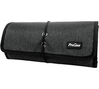 ProCase Travel Gear Organizer Electronics Accessories Bag, Small Gadget Carry Case Storage Bag Pouch for Charger USB Cables SD Memory Cards Earphone Flash Hard Drive (Black)
