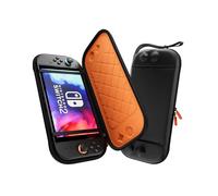 ProCase Ultra Slim Carrying Case for Nintendo Switch 2 2025, Protective Hard Shell Travel Case Organizer Bag -Orange Black [Nintendo_Switch]