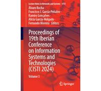 Proceedings of 19th Iberian Conference on Information Systems and Technologies (CISTI 2024): Volume 3 (Lecture Notes in Networks and Systems, 1751)