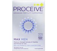 Proceive® MAX Men- Fertility Supplement for Conception - Vitamins & Minerals for Men Trying to Conceive - Selenium, Zinc, Co Q10, Vitamin D - 30 Sachets (1 Month Supply) - Vegan