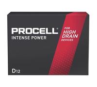 Procell Alkaline Intense Power D, 1.5V Batteries Pack of 12