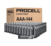 ProCell Constant AAA alkaline batteries (pack of 144 batteries), 10-year shelf life, bulk-value packaging for professional devices with consistent moderate power consumption.