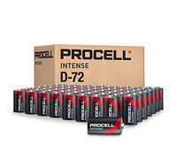 ProCell Intense D Cell High-Performance Alkaline Batteries (72 Pack), 10-Year Shelf Life, Bulk Value Pack for High Power Professional Devices