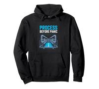 Process Before Panic Engineering Operator Humor Pullover Hoodie