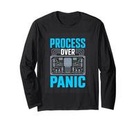 Process Over Panic Circuit Control Engineer Long Sleeve T-Shirt