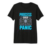 Process Over Panic Circuit Control Engineer Premium T-Shirt