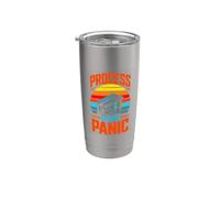 Process Over Panic Retro Stainless Steel Insulated Tumbler