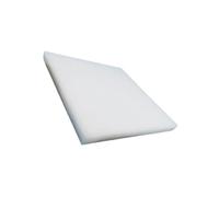 Processable Plastic Panel 1pc Acetal POM Plate, Flat Plastic Sheet Length 100-500mm High Strength for Construction Black/White(White,50x500x500mm)