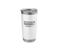Processing Emotions Please Wait Sad Face Loading B Stainless Steel Insulated Tumbler