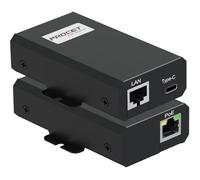 PROCET 10G Gigabit PoE to USB C Splitter 25W Type C with RJ45 Ethernet Connectivity Adapter for eero 6/7, Wireless AP, Tablet, iPad, Google TV, USB C Hub, Philips Hue Bridge, Smart Home Hub