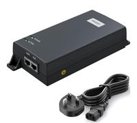 PROCET Gigabit PoE Injector 6KV Surge Protection IEEE802.3bt 60W PoE++ Power Supply for PTZ HE Camera, IP Camera, Wireless AP, IoT, Kiosks, PT-PSE106GW-AR