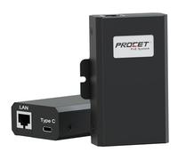 PROCET Gigabit PoE to USB C Converter Splitter, up to 60W PoE RJ45 to C Type Power Ethernet Adapter Splitter for Eero 6 Router, Digital Signage Display Hub, Tablet, iPad, IP Camera, Raspberry Pi4/5