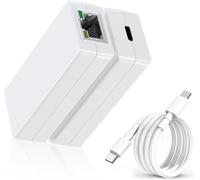 PROCET PoE USB C Power Supply and Network Adapter, PoE to USB C 5V 10W Power Charging and 100Mbps Transfer for Tablets, POS, Digital Signage
