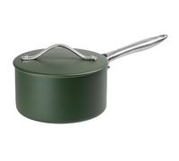 ProChef 18cm Ceramic Non-Stick Saucepan with Lid, Aluminium Induction Compatible, Green