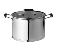 Prochef 24cm Stainless Steel Stockpot with Lid for Cooking Pot in Silver Prochef Silver