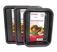 ProChef Brand Non-Stick Baking Tray Sets (2 x Oven Trays & Deep Roasting Tin)