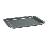 Prochef Enamel Oven Tray, PFAS-Free, 38x30x2.2 cm, Grey, Dishwasher Safe, 230°C Oven Safe