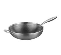 Prochef HexGuard 30cm Tri-Ply Wok with Helper Handle - Silver Prochef Silver