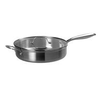 Prochef J&l Signature Silver 28Cm Tri-Ply Stainless Steel Saute Pan With Lid