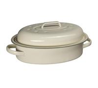 Prochef John And Lisa Sage Green Enamel Roaster With Self-Basting Lid 4L